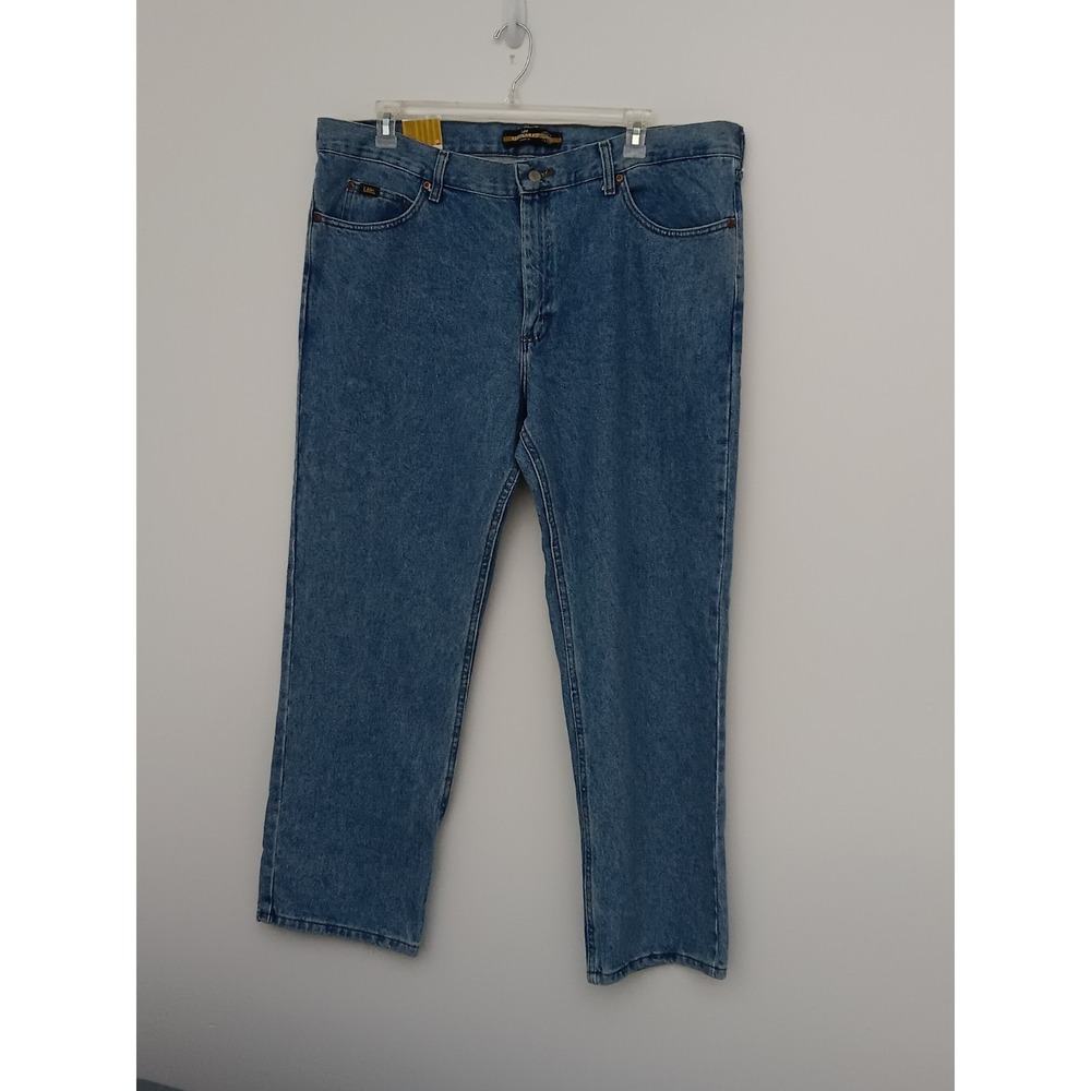 Lee Jeans Men's Size 42 x 30 Regular Fit Straight Leg Light Stone NEW